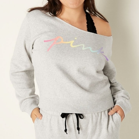 Victoria's Secret Pink off shoulder sweater - Picture 4 of 7